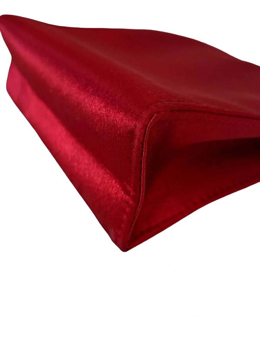 Yves Saint Laurent (YSL) Red Satin Parfums Pouch Vintage